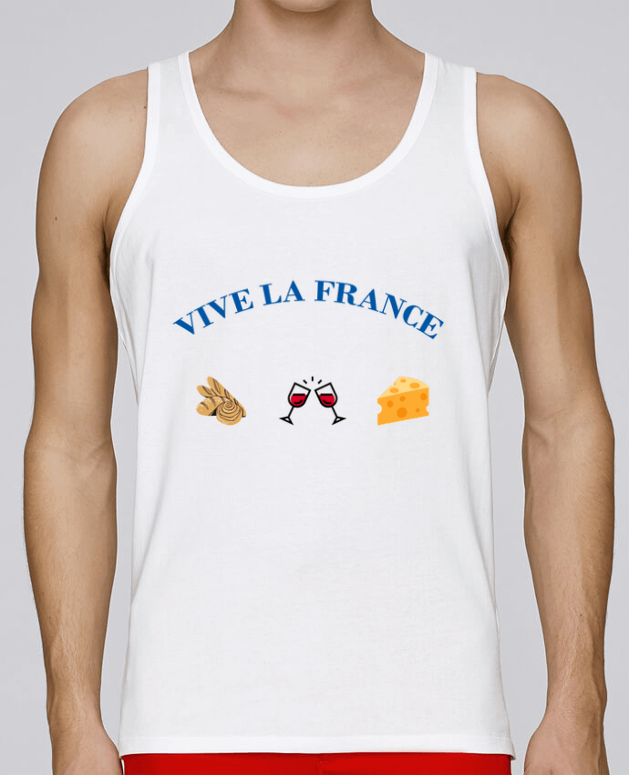 Débardeur homme Vive la France : tradition Française par frenchydesign 100% coton bio