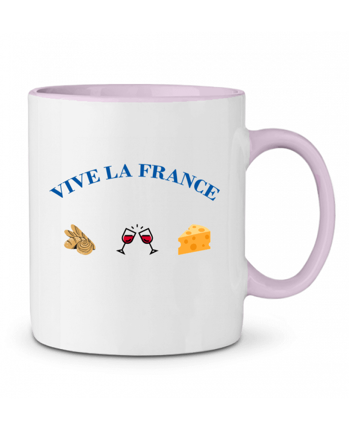 Mug bicolore Vive la France : tradition Française frenchydesign