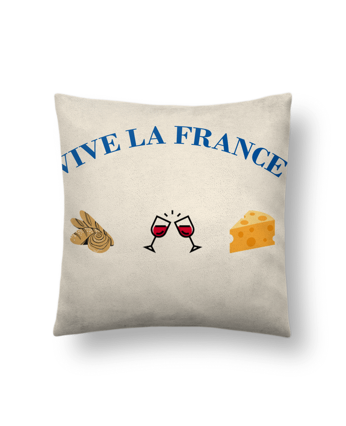 Coussin suédine Vive la France : tradition Française par frenchydesign