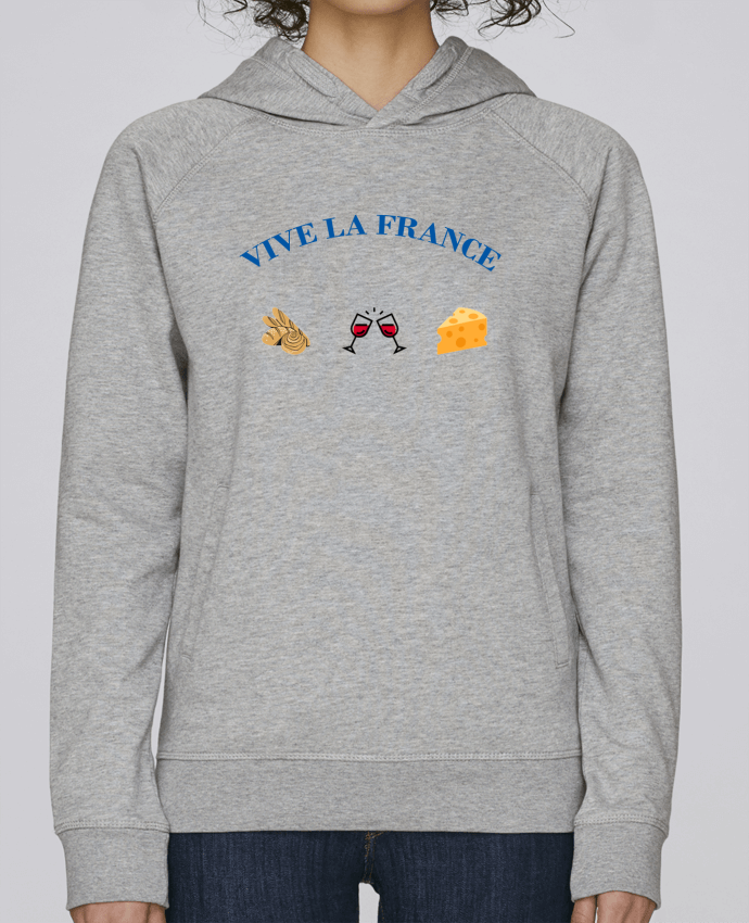 Sweat capuche femme Vive la France : tradition Française par frenchydesign