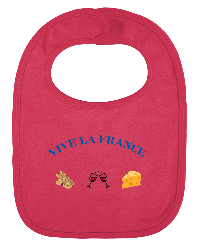 Bavoir bébé uni Vive la France : tradition Française par frenchydesign