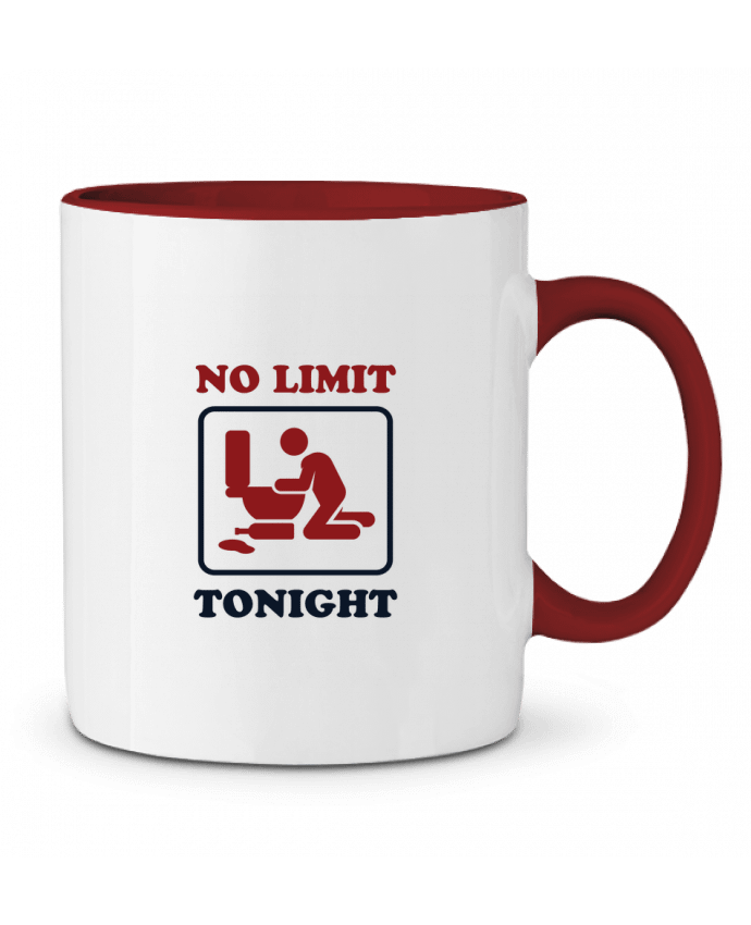 Mug bicolore No limit tonight tunetoo