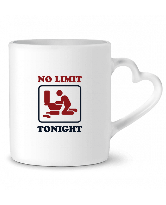 Mug coeur No limit tonight par tunetoo