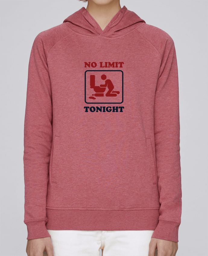 Sweat capuche femme No limit tonight par tunetoo