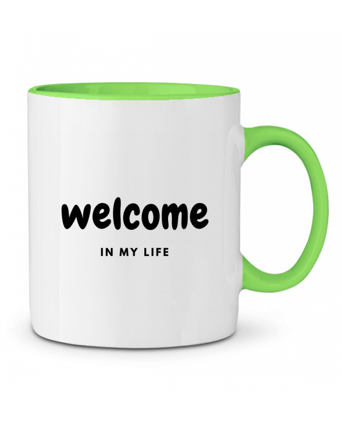 Mug bicolore Welcome in my life CustomDesign