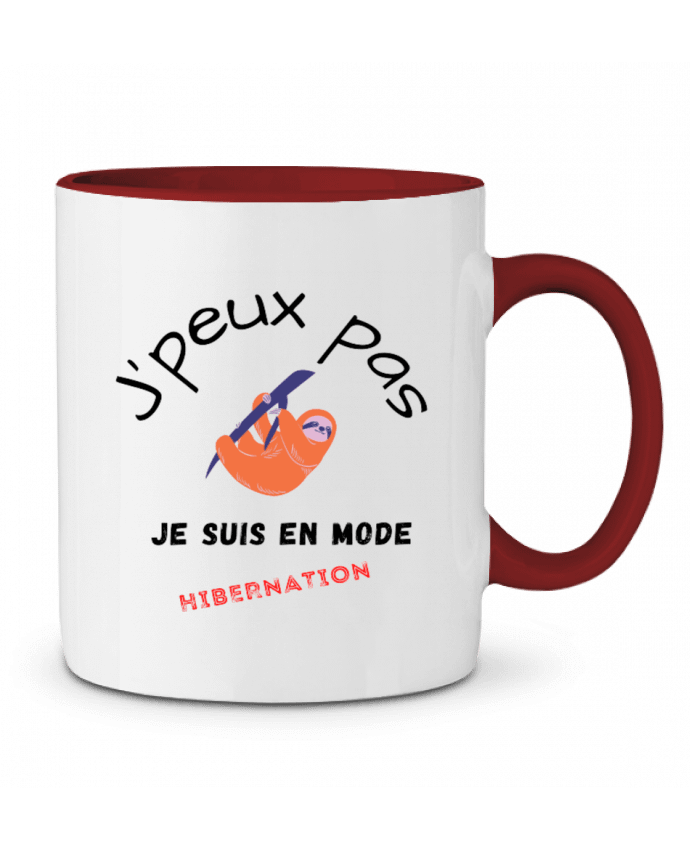 Mug bicolore je peux pas, je suis en mode hibernation Fridaé