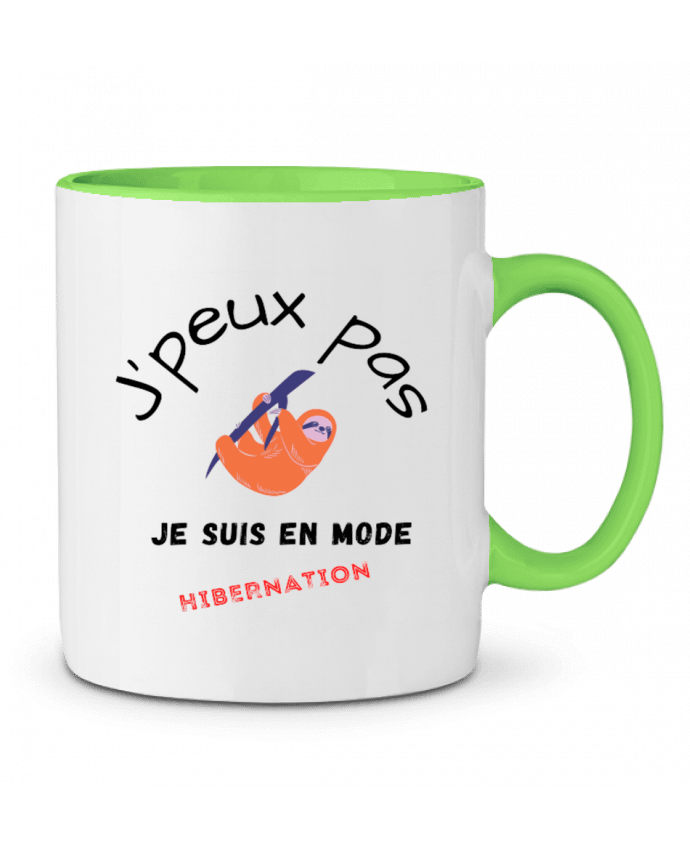 Mug bicolore je peux pas, je suis en mode hibernation Fridaé