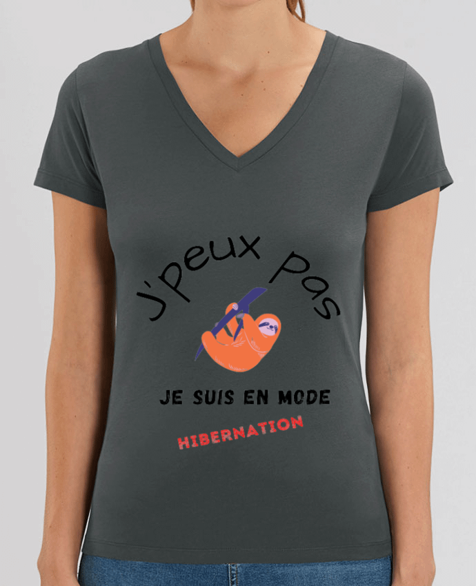 Tee-shirt femme je peux pas, je suis en mode hibernation Par  Fridaé