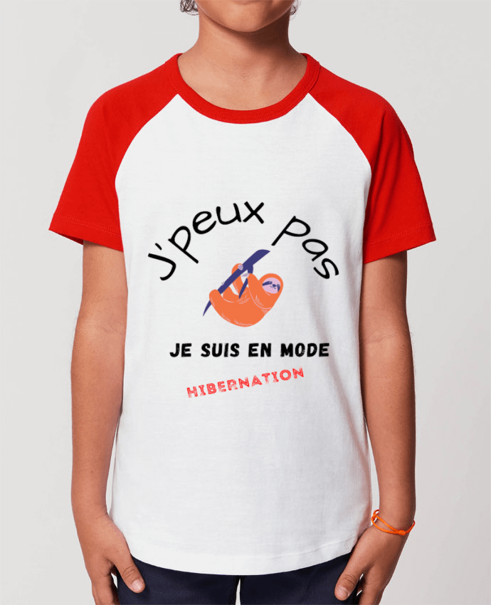 Tee-shirt Enfant je peux pas, je suis en mode hibernation Par Fridaé