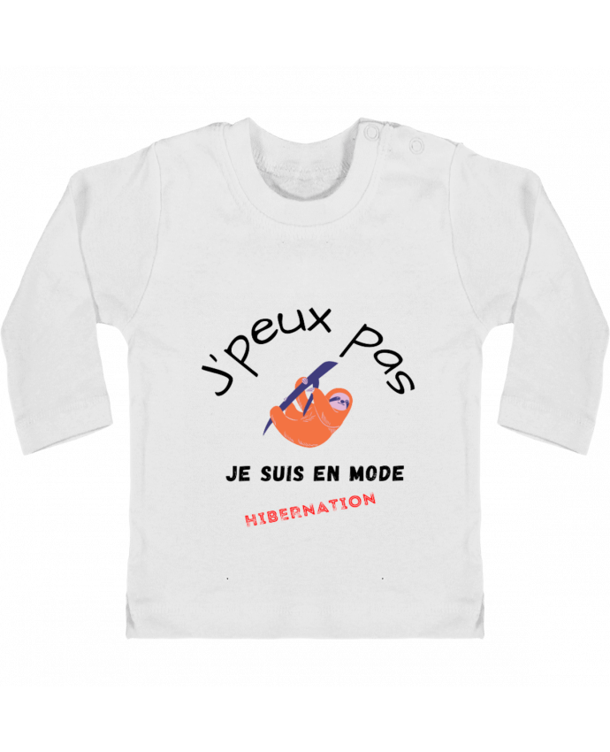 T-shirt bébé je peux pas, je suis en mode hibernation manches longues du designer Fridaé