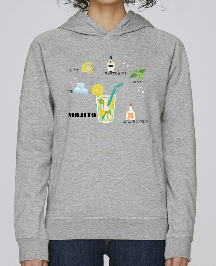 Sweat capuche femme Mojito l'original par Frenchydesign