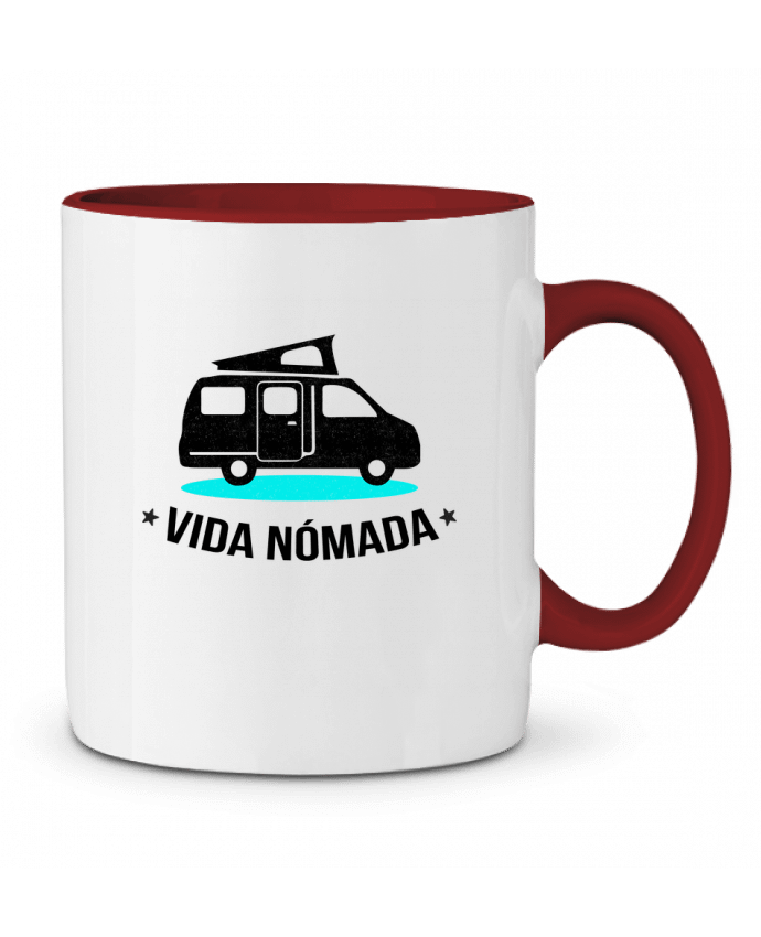 Mug bicolore Vida Nómada Vanlife berth99