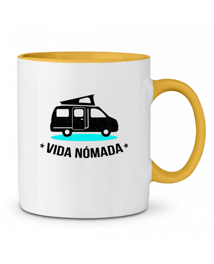 Mug bicolore Vida Nómada Vanlife berth99