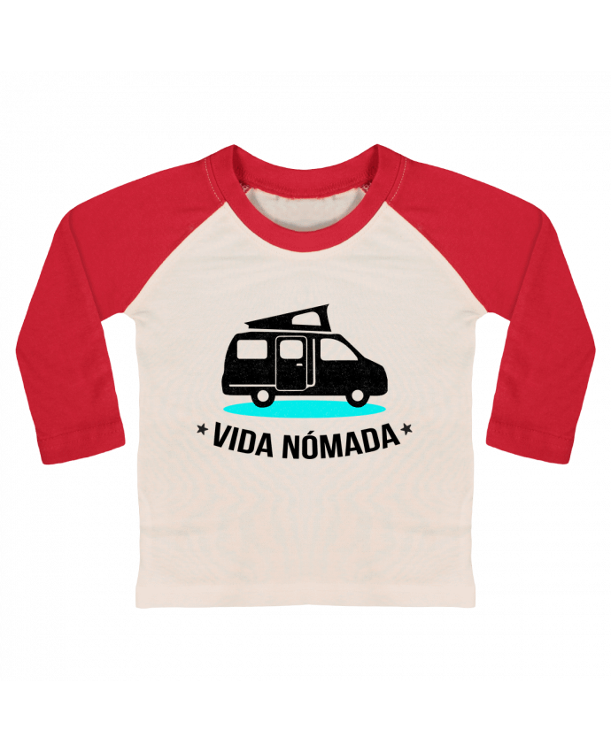 Tee-shirt Bébé Baseball ML Vida Nómada Vanlife par berth99