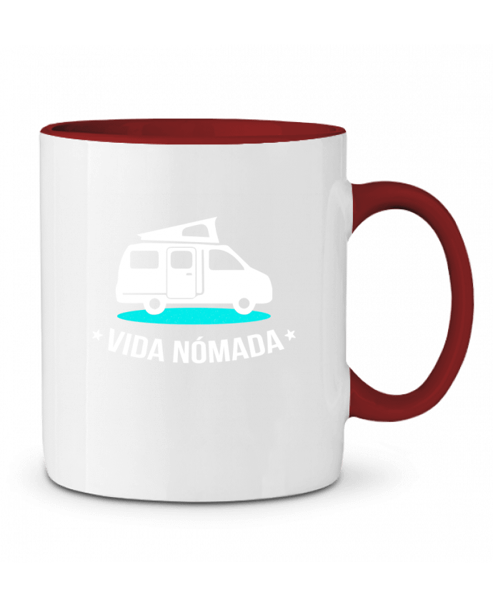 Mug bicolore Vida Nómada Vanlife berth99