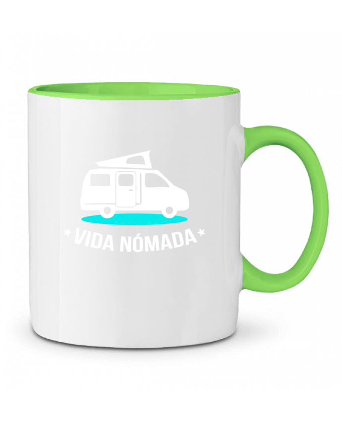 Mug bicolore Vida Nómada Vanlife berth99