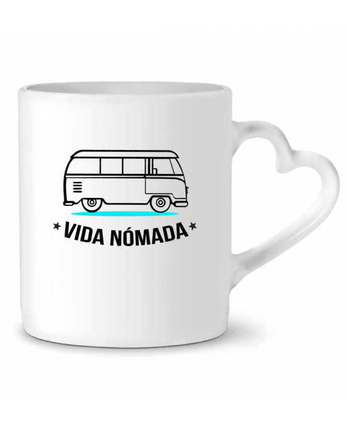 Mug coeur Vida Nómada Vanlife par berth99