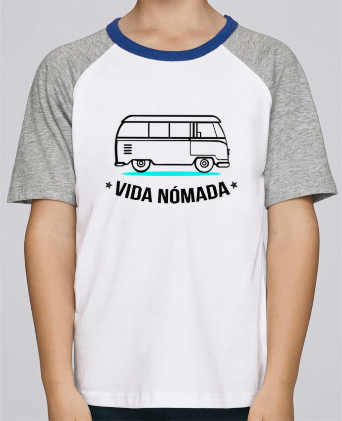 T-shirt enfant Baseball Vida Nómada Vanlife par berth99