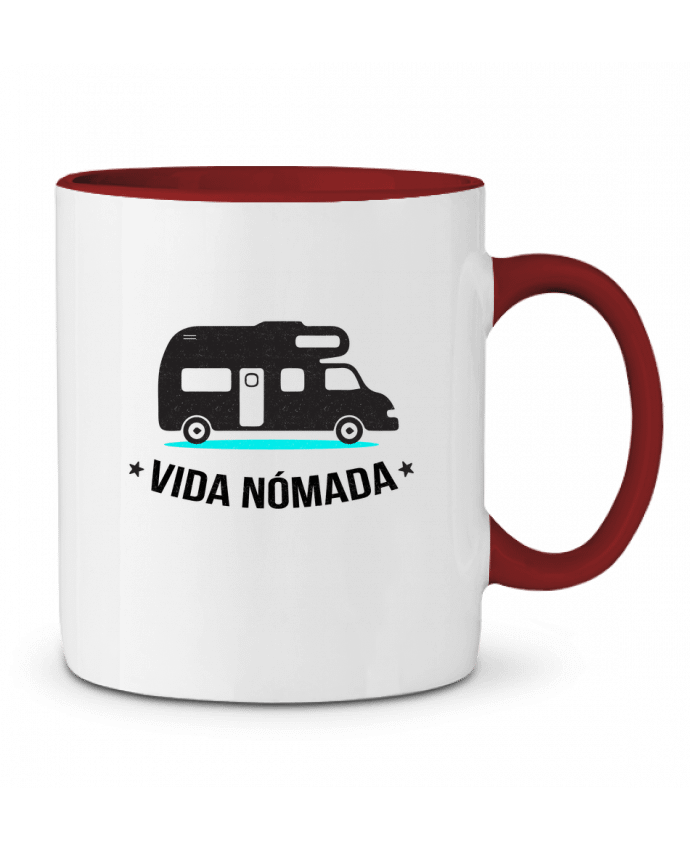 Mug bicolore Vida Nómada Vanlife berth99