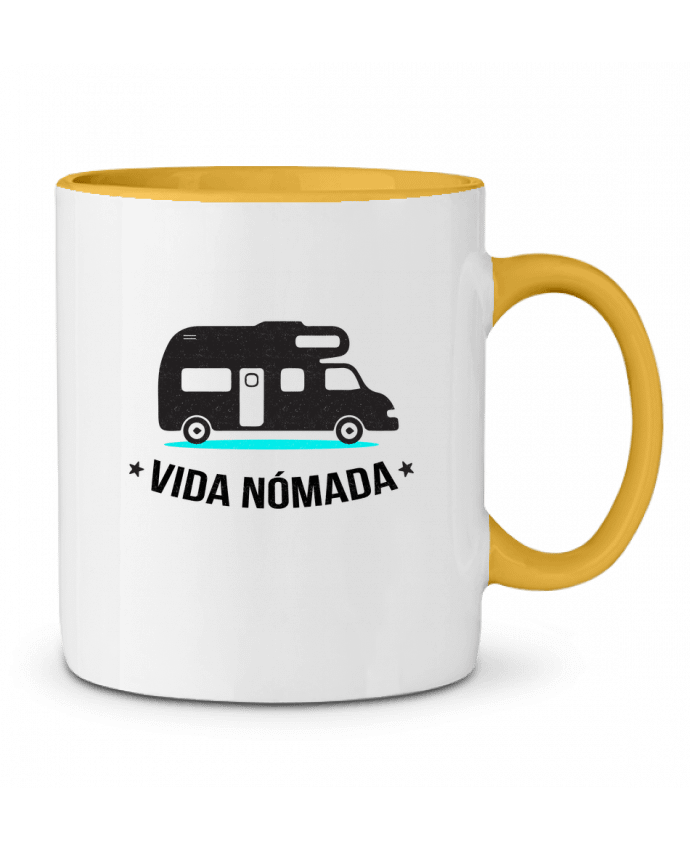 Mug bicolore Vida Nómada Vanlife berth99