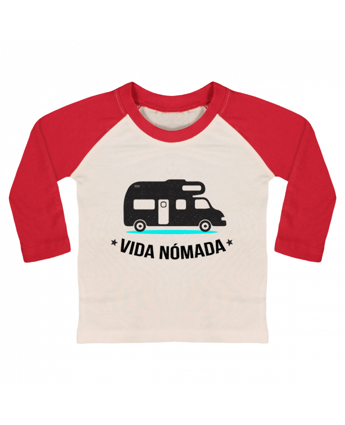 Tee-shirt Bébé Baseball ML Vida Nómada Vanlife par berth99