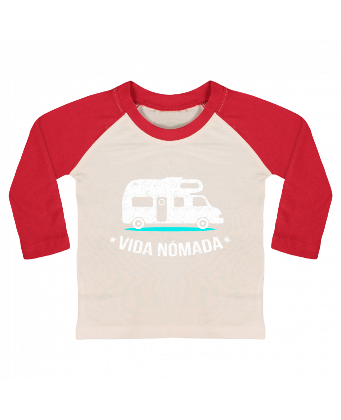 Tee-shirt Bébé Baseball ML Vida Nómada Vanlife par berth99