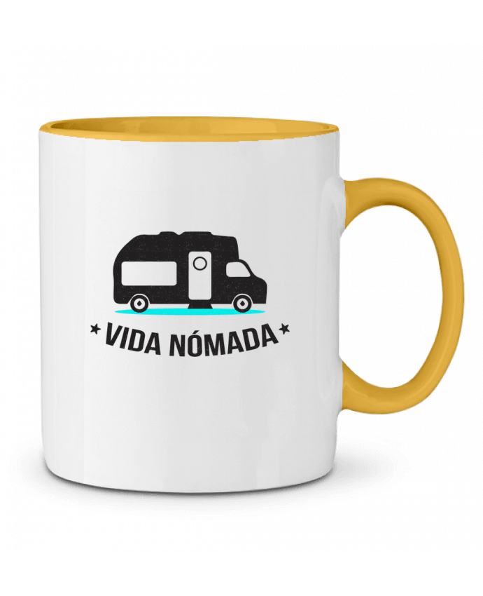 Mug bicolore Vida Nómada Vanlife berth99