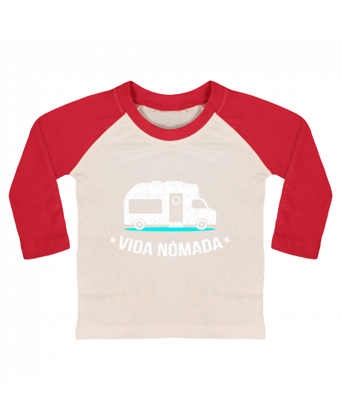 Tee-shirt Bébé Baseball ML Vida Nómada Vanlife par berth99