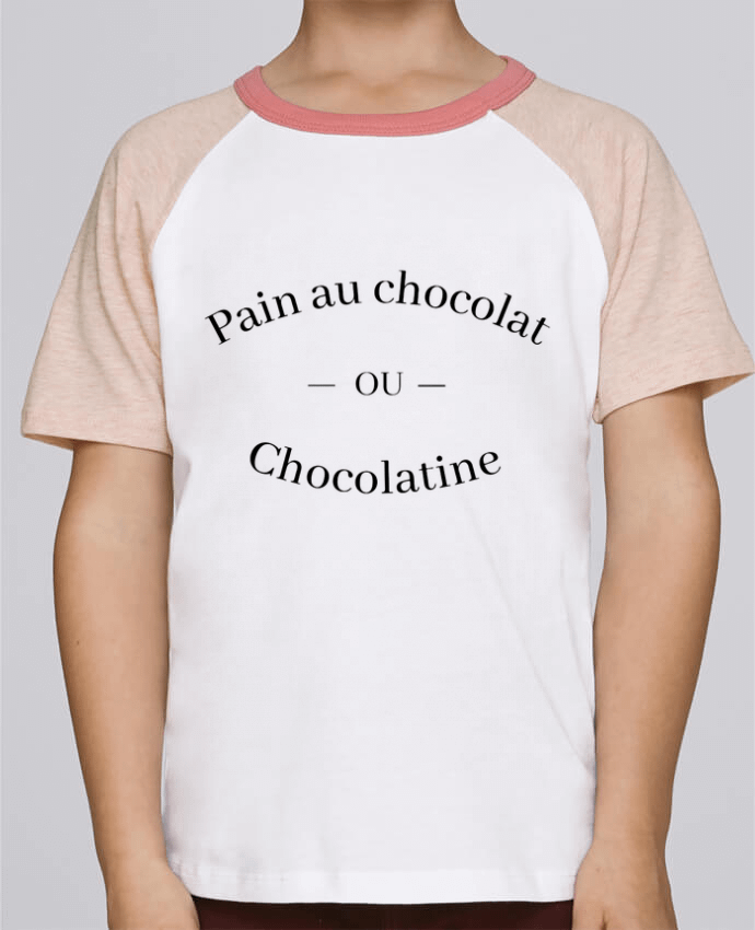 T-shirt enfant Baseball Pain au chocolat ou chocolatine ? par Frenchydesign