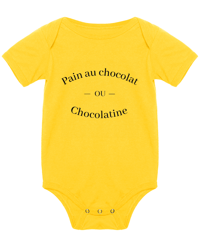 Body bébé Pain au chocolat ou chocolatine ? par Frenchydesign