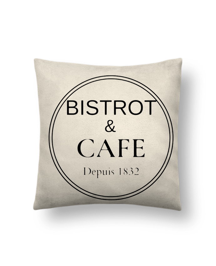 Coussin suédine Bistrot & Café par Frenchydesign
