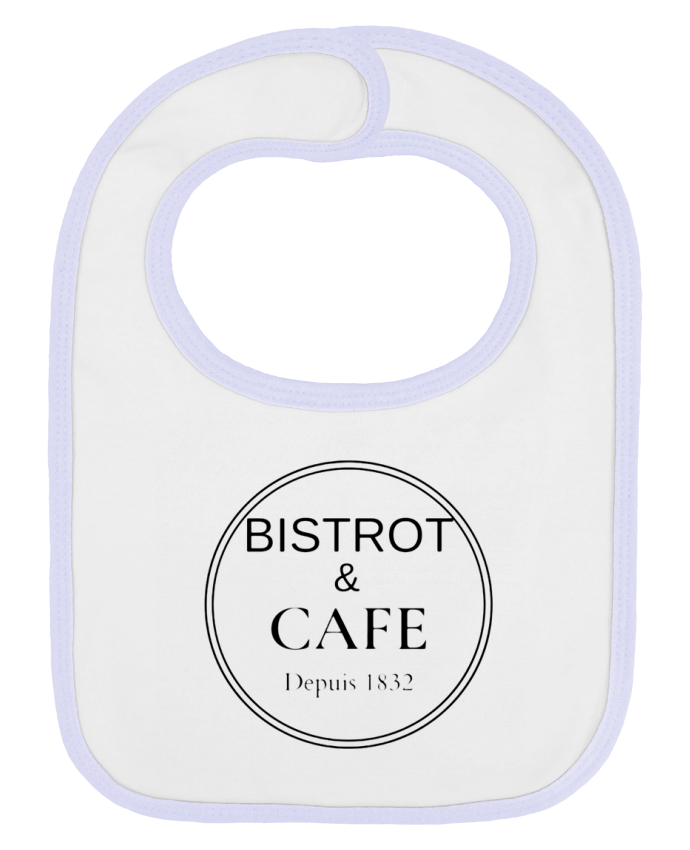 Bavoir bébé uni Bistrot & Café par Frenchydesign