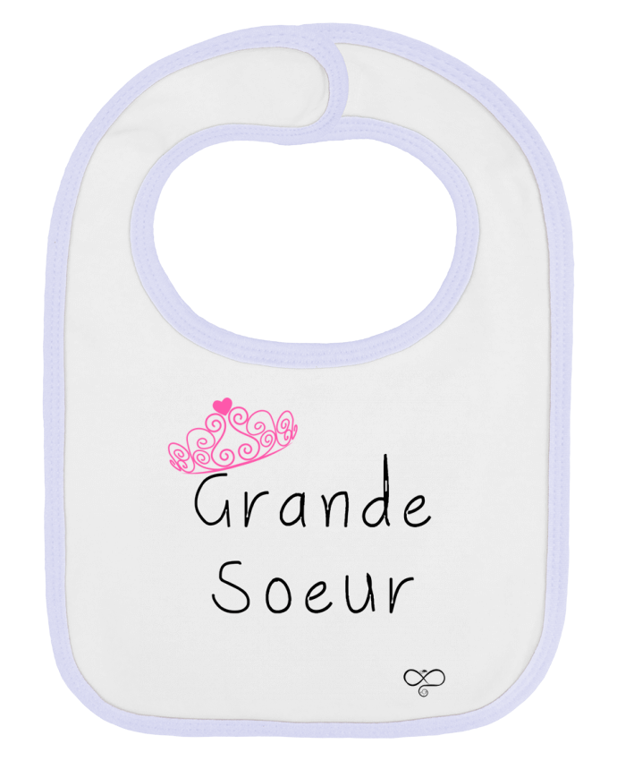 Bavoir bébé uni Grande soeur par A.L.I.