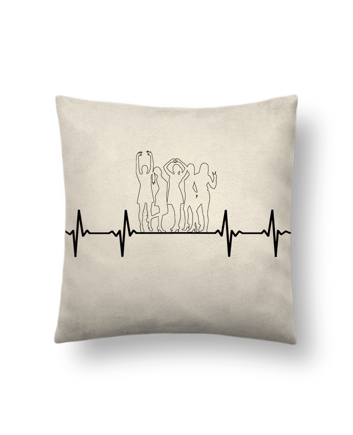 Coussin suédine Girl power for life par A.L.I.