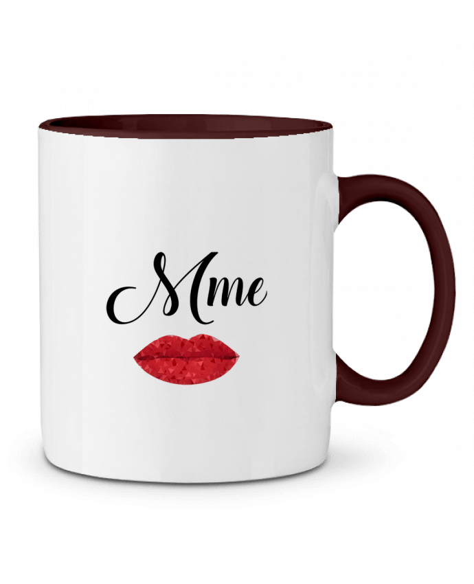 Mug bicolore Mme Bouche 3d A.L.I.