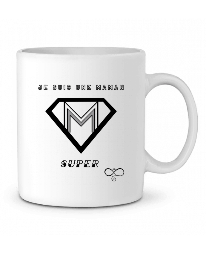 Mug  Je suis une maman super par A.L.I.