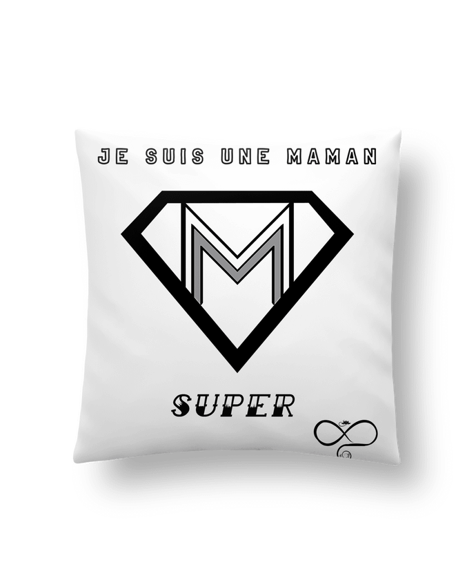 Coussin Je suis une maman super par A.L.I.