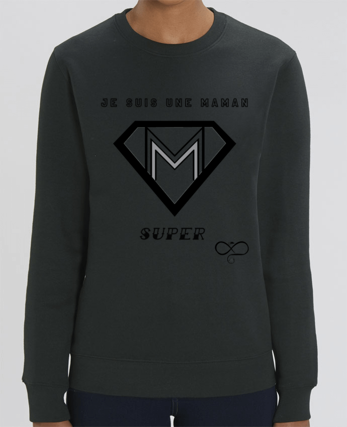 Sweat-shirt Je suis une maman super Par A.L.I.