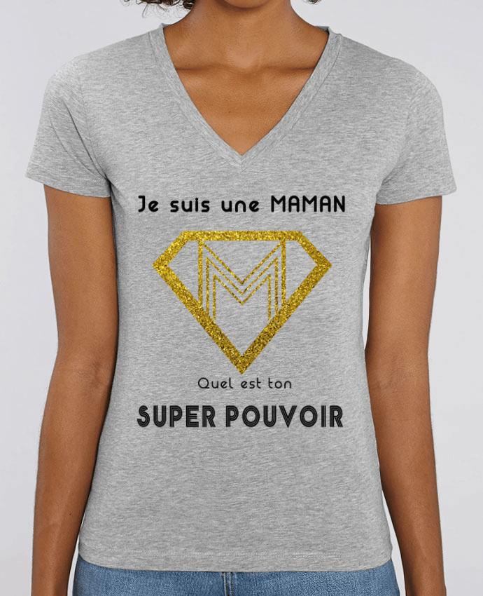 Tee-shirt femme Je suis une super maman quel est ton super pouvoir Par  A.L.I.