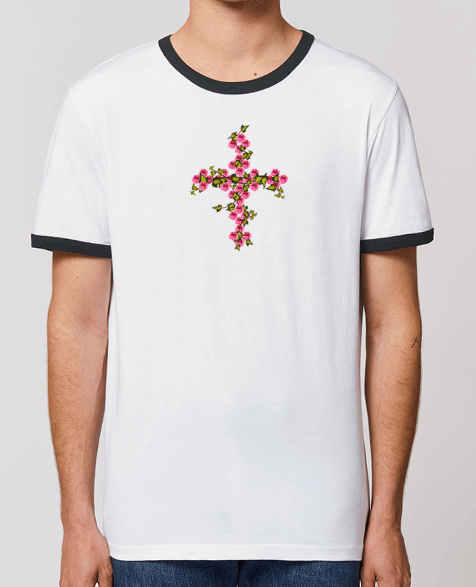 T-shirt Croix roses et lierre par Les Caprices de Filles