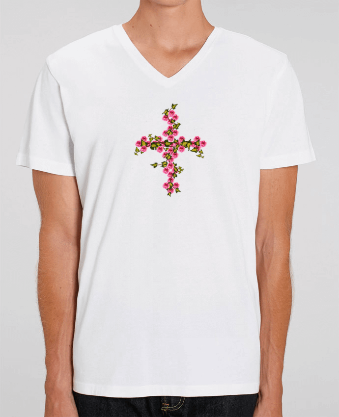 T-shirt homme Croix roses et lierre par Les Caprices de Filles