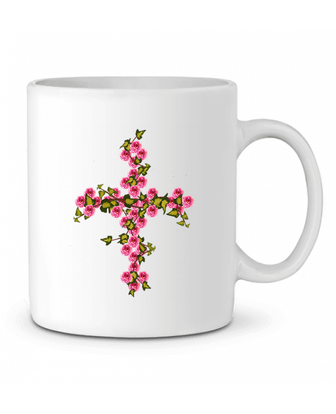 Mug  Croix roses et lierre par Les Caprices de Filles