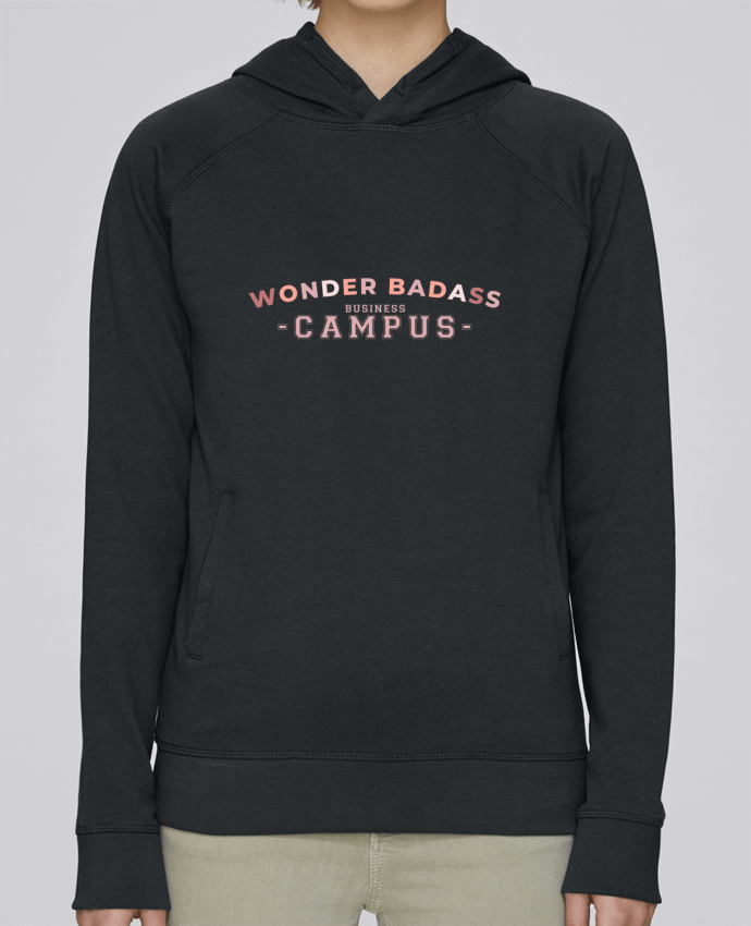 Sweat capuche femme Wonder Badass Business Campus par Digital GB