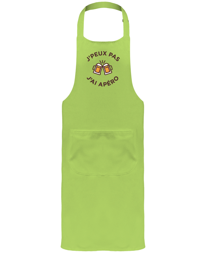 Garden or Sommelier Apron with Pocket J'peux pas j'ai apéro by tunetoo