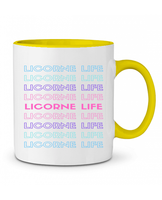 Mug bicolore LICORNE-LIFE btskm