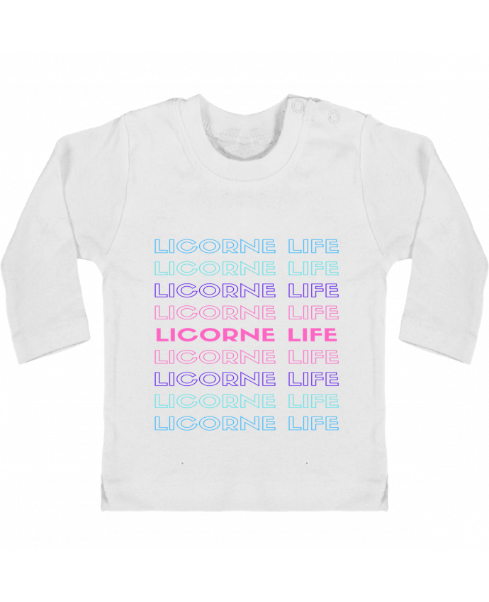 T-shirt bébé LICORNE-LIFE manches longues du designer btskm