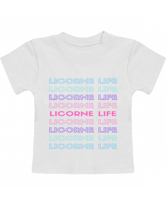 T-shirt bébé LICORNE-LIFE manches courtes du designer btskm