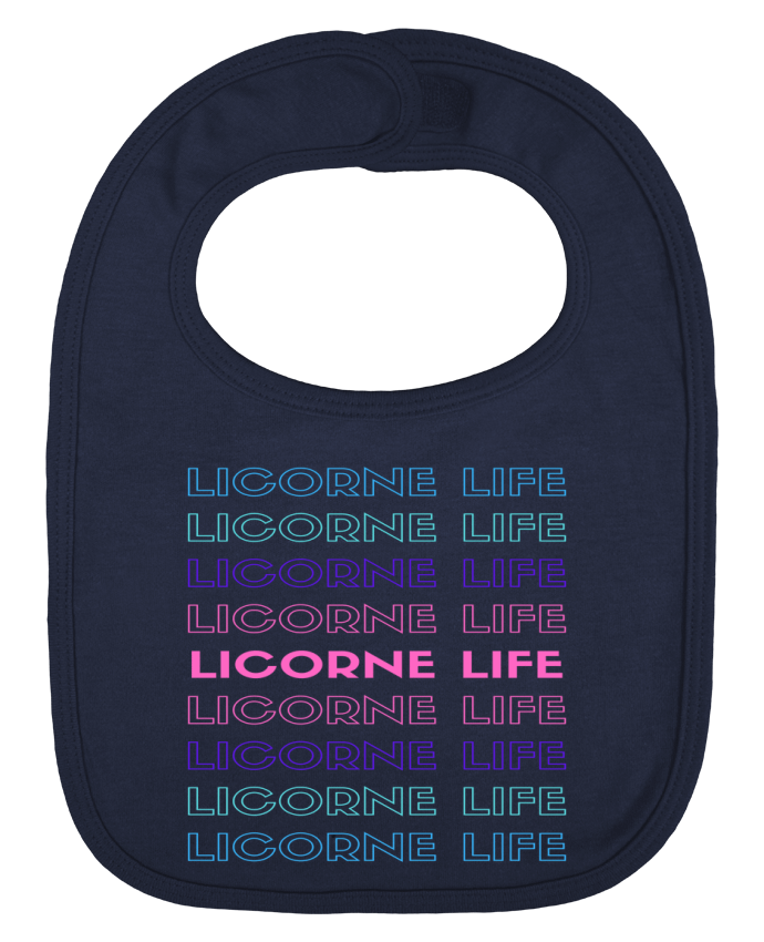 Bavoir bébé uni LICORNE-LIFE par btskm