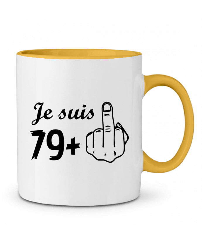 Mug bicolore Je suis 79+ tunetoo