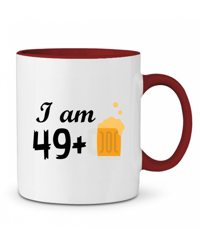 Mug bicolore I am 49+ tunetoo
